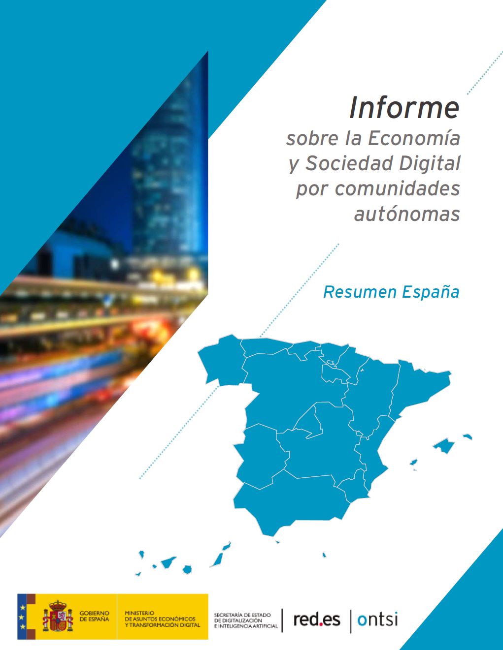 Informes sobre Economía y Sociedad Digital por comunidades autónomas  2020