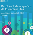 Perfil sociodemográfico de los internautas (datos INE 2012)